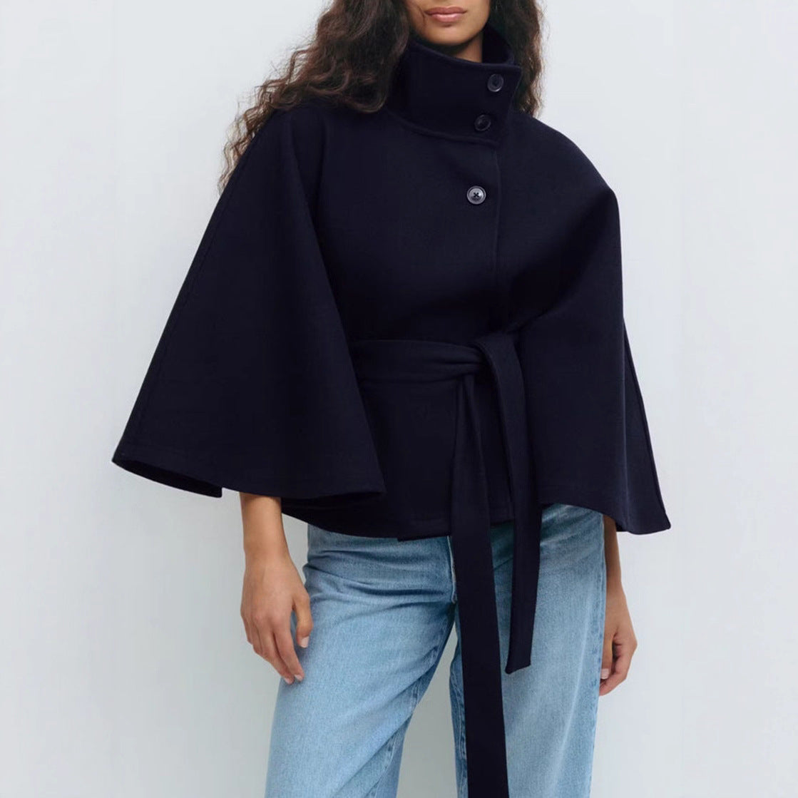 Valentina - Chaqueta de mujer con manga amplia y cinturón