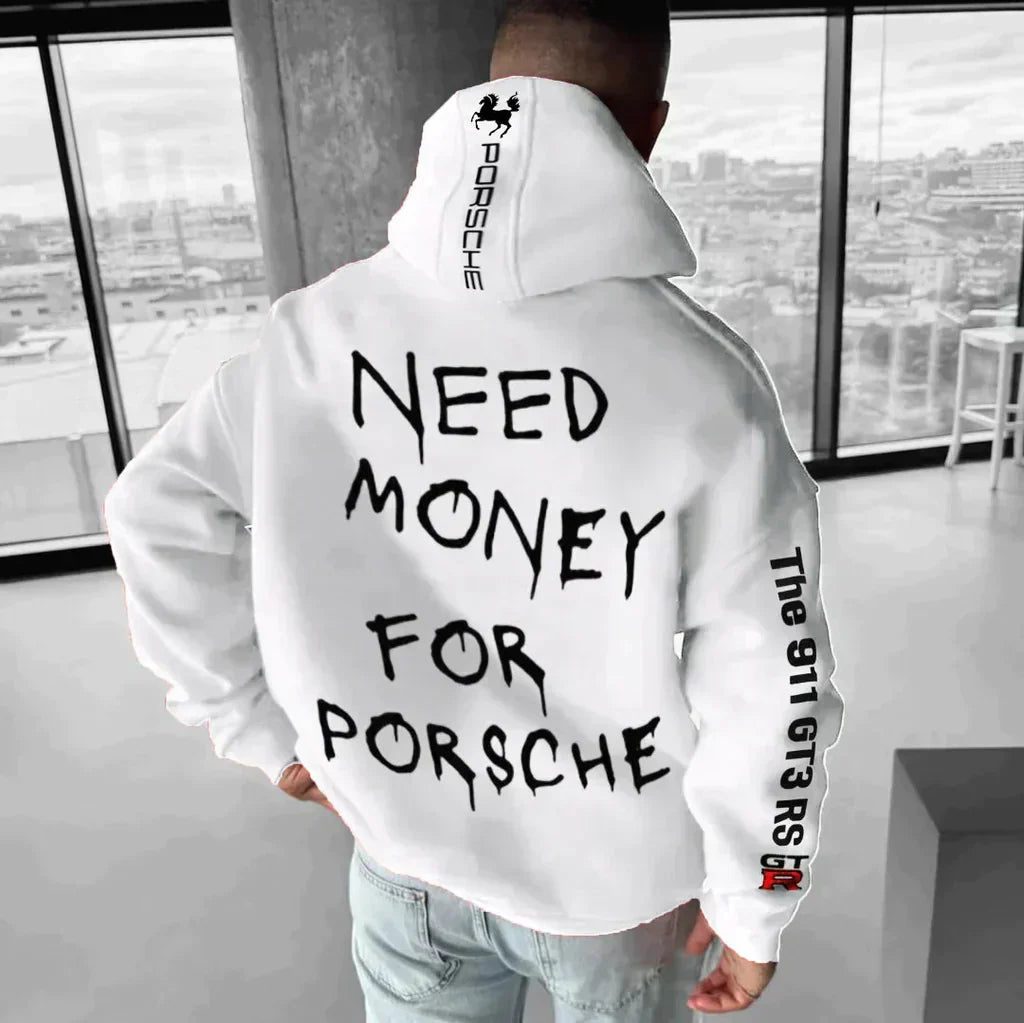 Diego - Sudadera de hombre con capucha y estampado deportivo