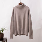 Carlota - Jersey de cuello alto oversize de lana