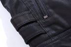 Álvaro - Chaqueta biker para hombre con cremalleras