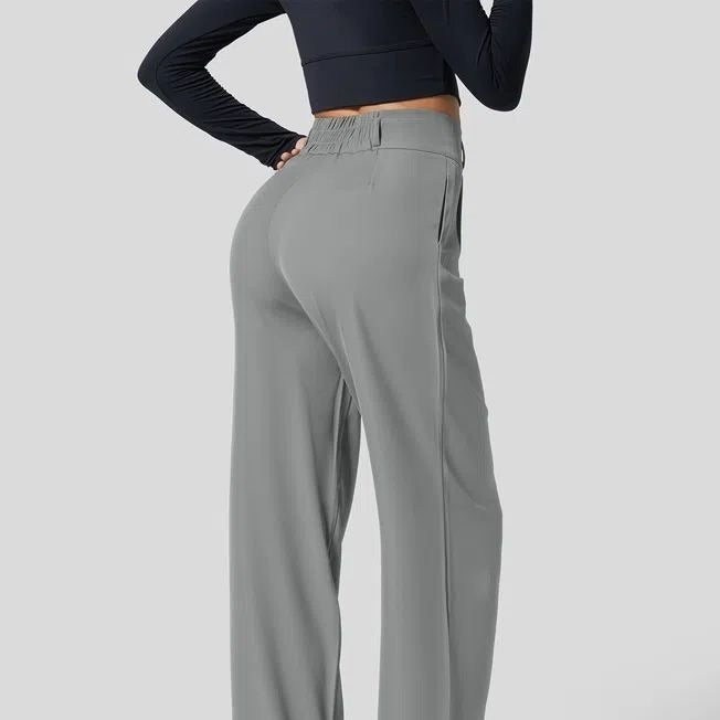Clara - Pantalón plisado de talle alto