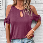 Noa - Blusa negra con hombros descubiertos
