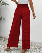 Monique - Pantalón de verano estampado de pierna ancha
