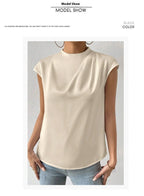 Silvana - Blusa satinada sin mangas