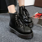 Astrid - Botines con plataforma negros