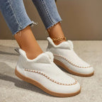 Laura - Zapatos casual mujer forrados con borreguito invierno