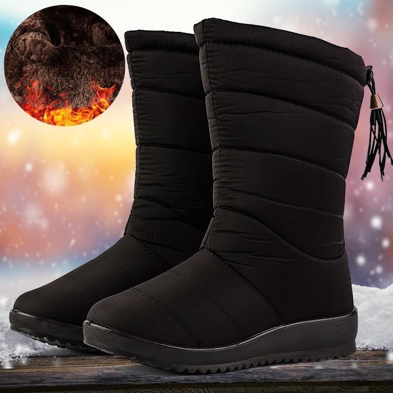 Camila – Botas de invierno acolchadas con forro cálido para mujer