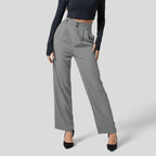 Clara - Pantalón plisado de talle alto