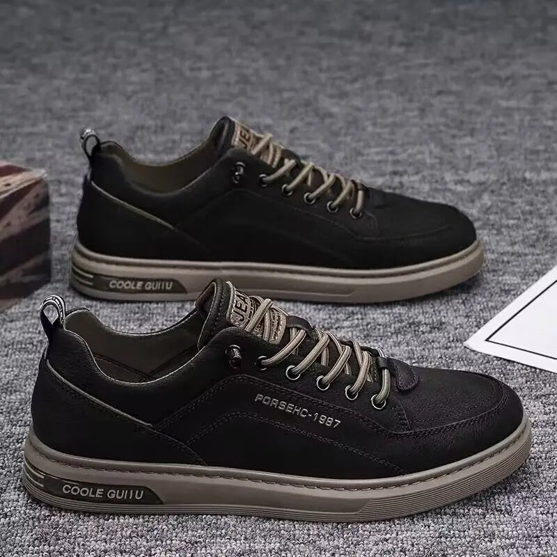 Samuel - Zapatillas de hombre con cordones y suela ergonómica