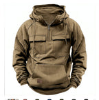 Diego - Sudadera con capucha y bolsillos frontales para hombre