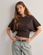 Paula - Blusa básica con mangas amplias