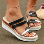 Mireya - Sandalias de cuña con plataforma