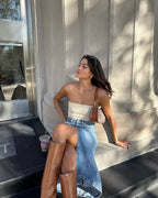 Daniela - Camiseta de tirantes con cremallera