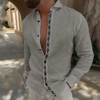 Leo - Camisa de lino bordada