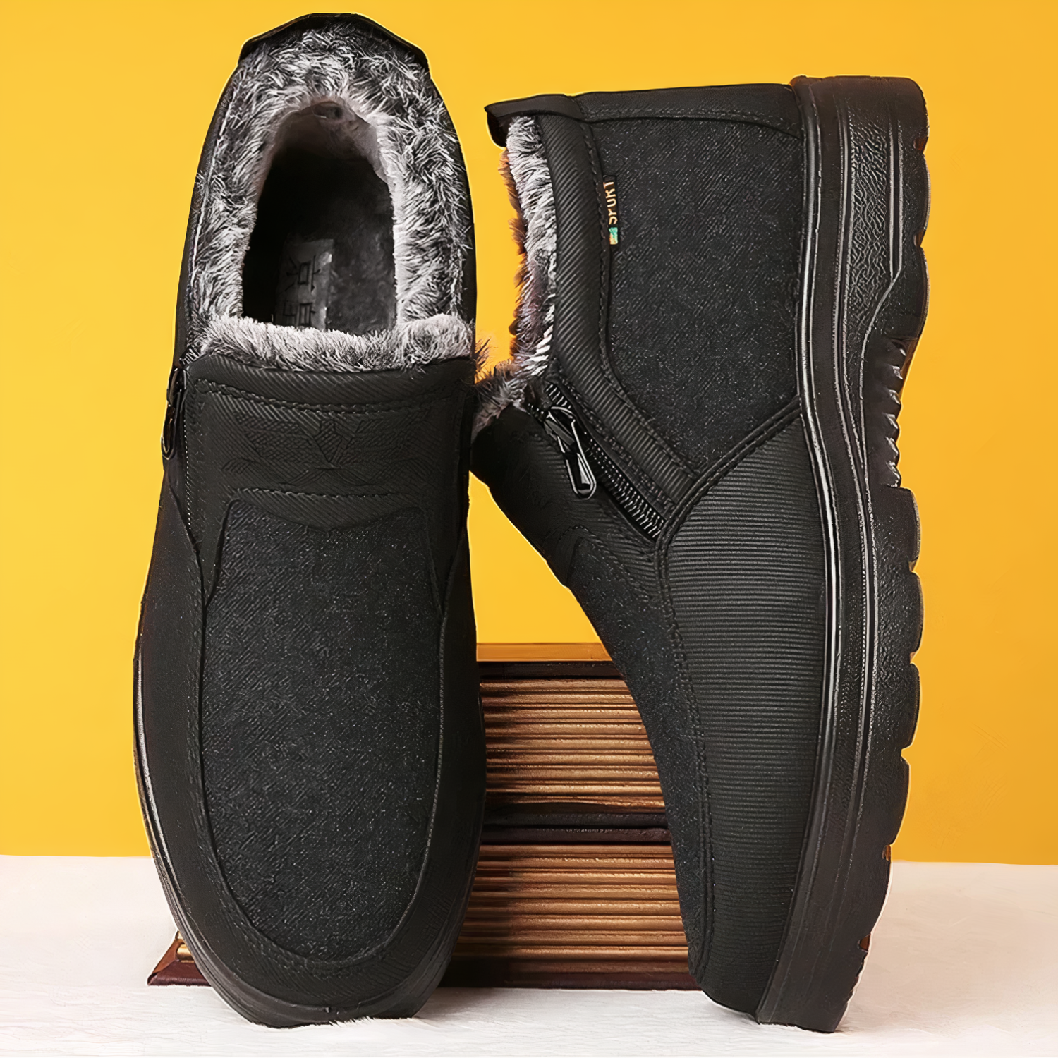 Diego - Zapatos hombre forrados con interior de peluche