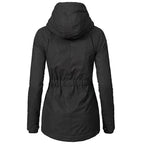 Isabela - Chaqueta acolchada con capucha y forro de borrego mujer