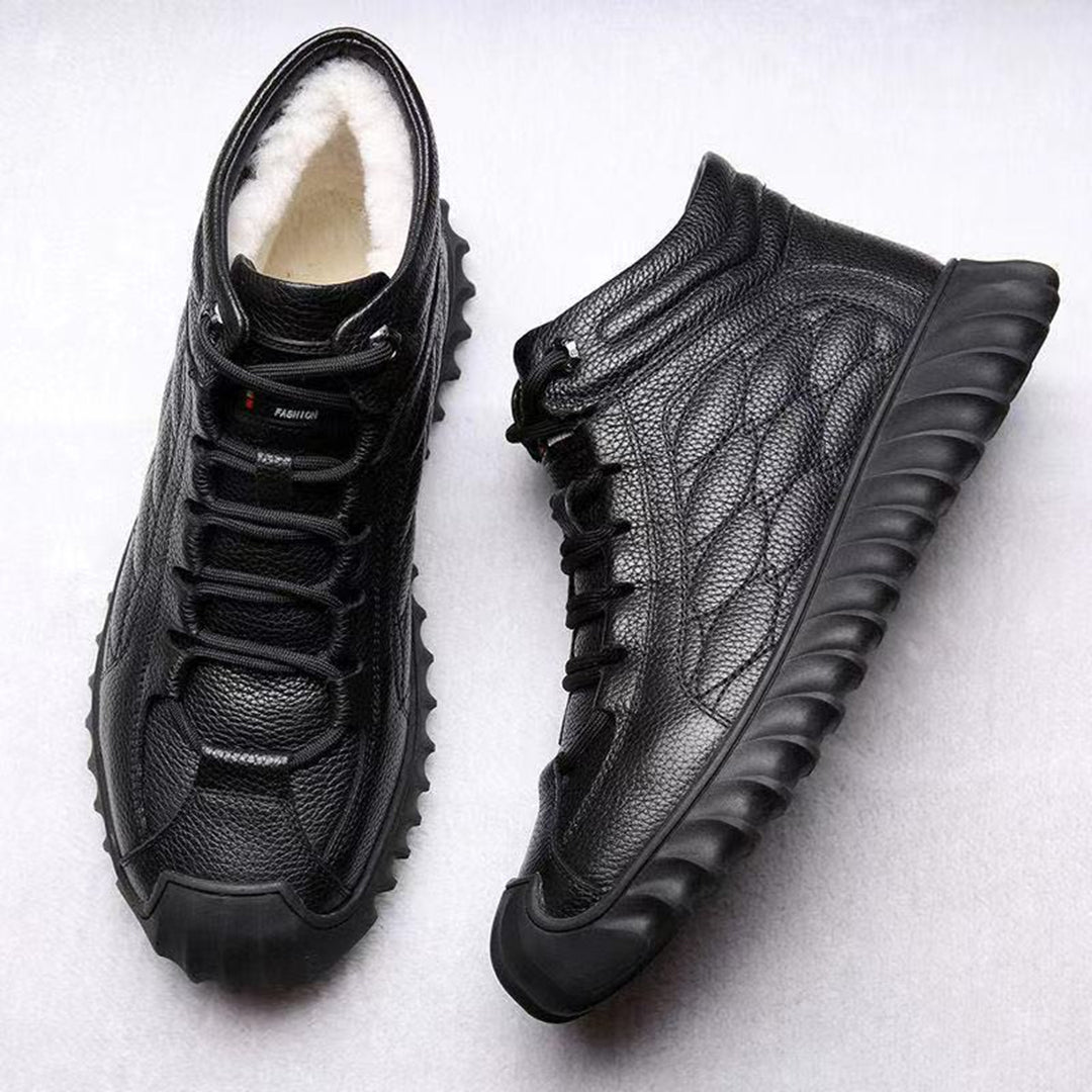 Mateo - Zapatillas de hombre impermeables con forro interior