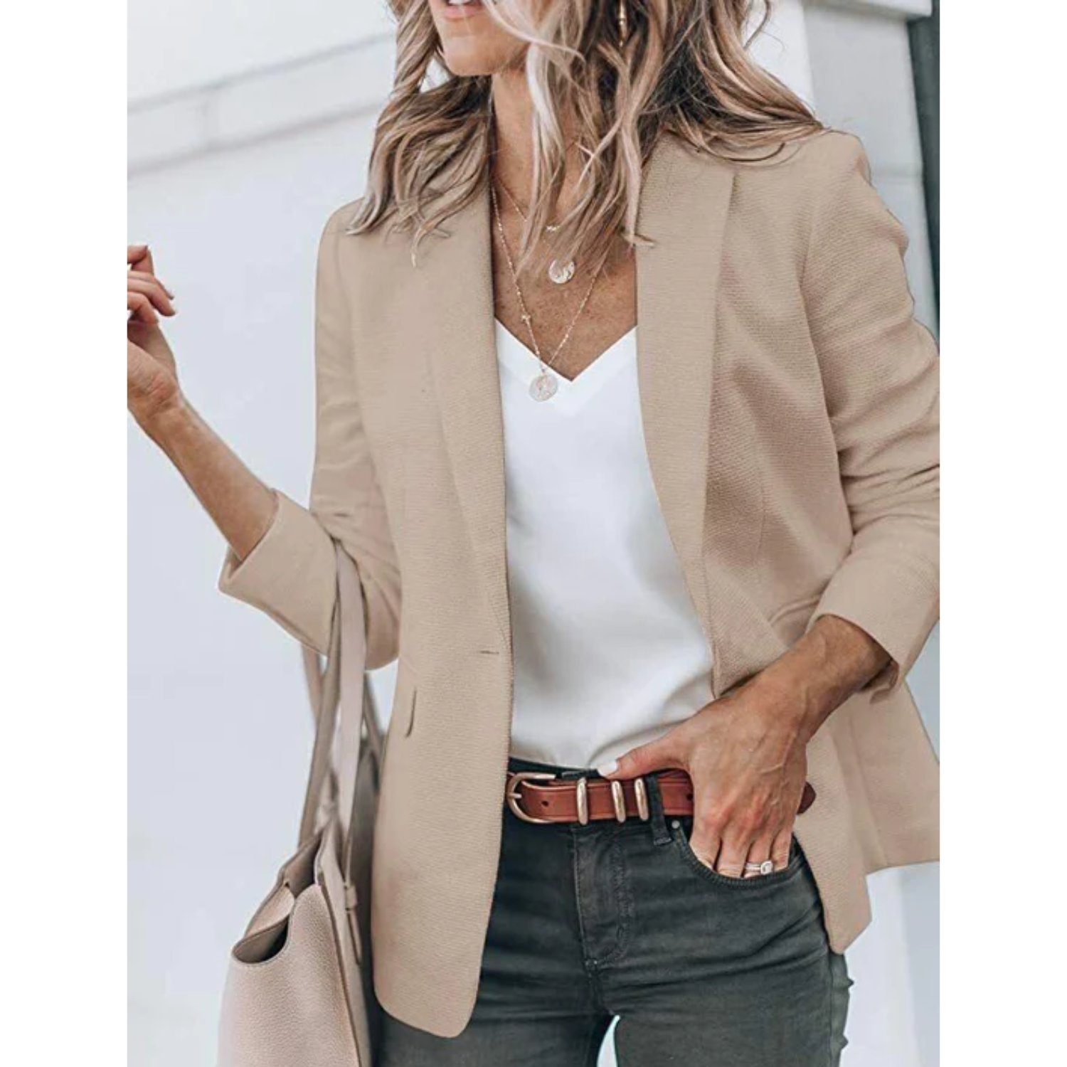 Isabella - Blazer de mujer entallado con solapa