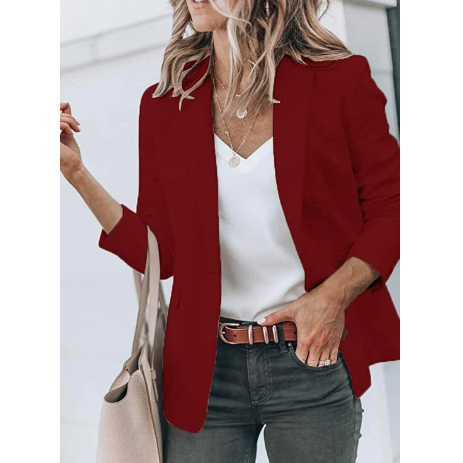 Isabella - Blazer de mujer entallado con solapa