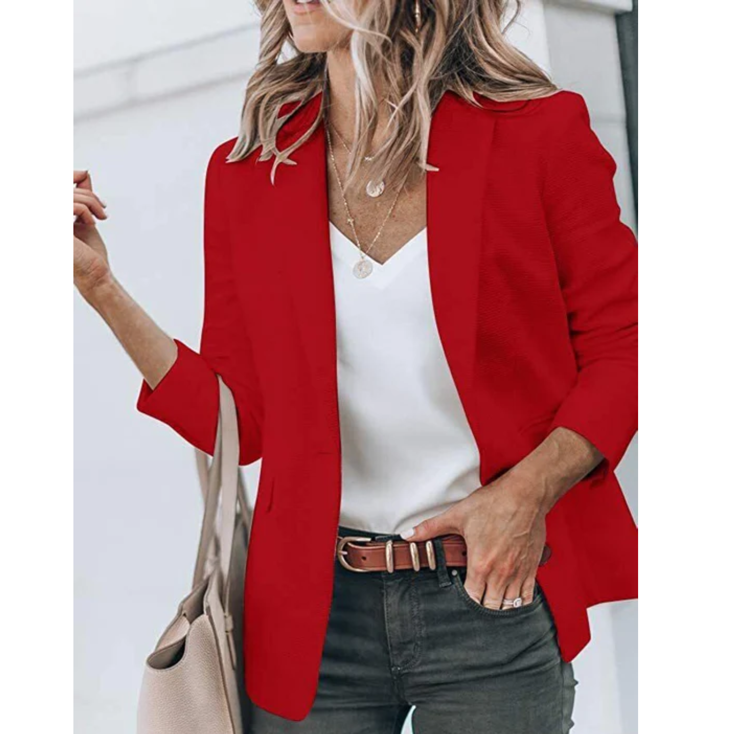 Isabella - Blazer de mujer entallado con solapa