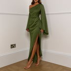 Fluer | Elegante vestido de noche largo en verde