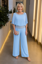 Valeria | Conjunto elegante pantalones + blusa