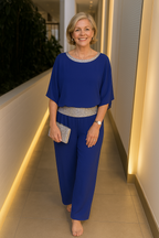 Valeria | Conjunto elegante pantalones + blusa