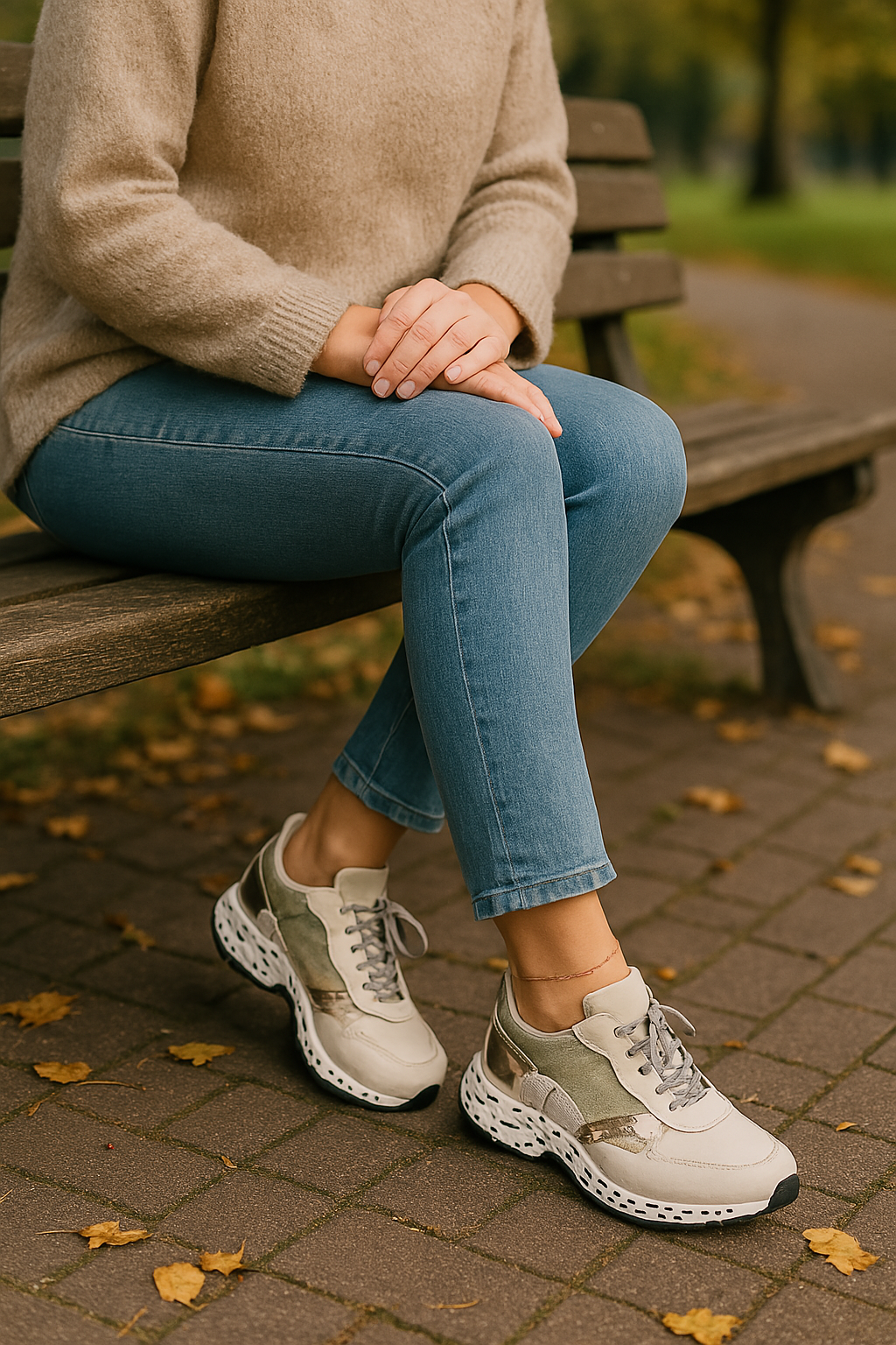 Valeria – Zapatillas deportivas con plataforma y detalles modernos para mujer