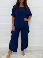Daniela - Conjunto de mujer con blusa holgada y pantalón