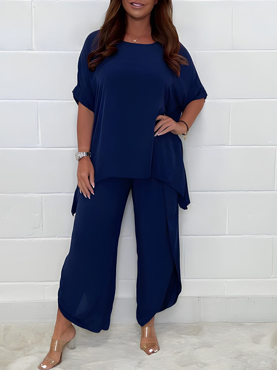 Daniela - Conjunto de mujer con blusa holgada y pantalón