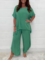 Daniela - Conjunto de mujer con blusa holgada y pantalón