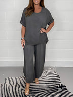 Daniela - Conjunto de mujer con blusa holgada y pantalón