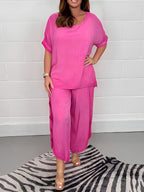 Daniela - Conjunto de mujer con blusa holgada y pantalón