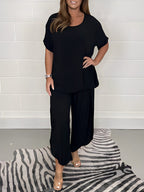 Daniela - Conjunto de mujer con blusa holgada y pantalón