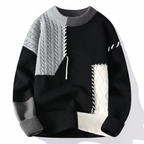 Leo – Jersey patchwork de punto para hombre
