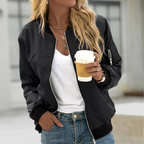 Natalia - Chaqueta bomber de mujer con cremallera frontal
