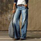 Valeria - Pantalón vaquero mujer corte acampanado