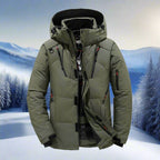 Adrián - Chaqueta de hombre acolchada impermeable con capucha