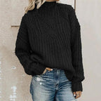 Noa - Jersey cachemira de punto trenzado para mujer estilo casual y cálido