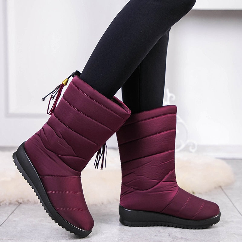 Camila – Botas de invierno acolchadas con forro cálido para mujer