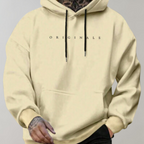 Leo - Sudadera de hombre con capucha y estampado frontal