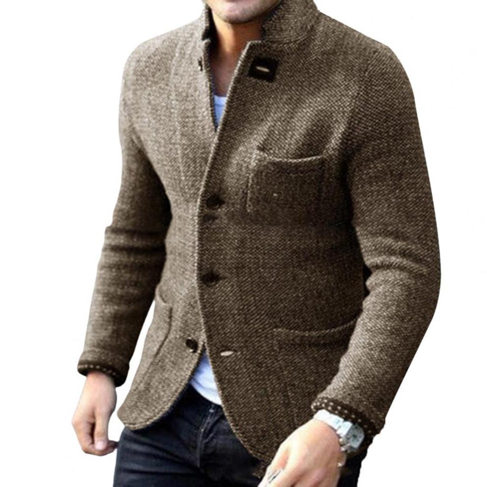 Adrián – Americana de Punto con Cuello Moderno para Hombre