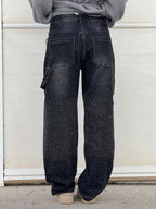 Noa – Jeans Anchos con Brillos para Mujer