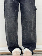 Noa – Jeans Anchos con Brillos para Mujer