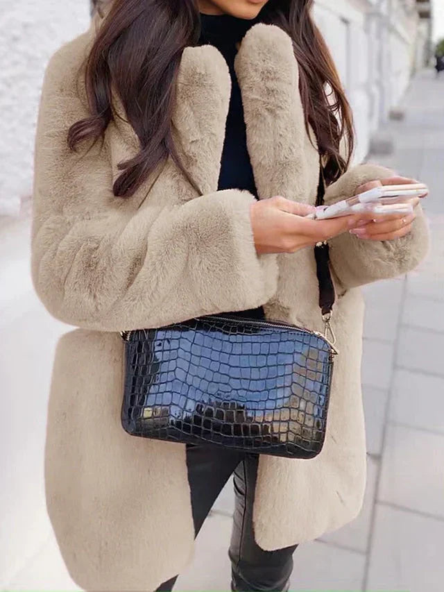 Luna - Chaqueta de mujer en pelo sintético