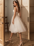 Aitana - Vestido Mujer Corto De Tul Con Corset