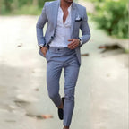 Marco – Traje slim fit de lino para hombre