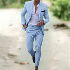 Marco – Traje slim fit de lino para hombre