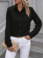 Mira - Blusa vaquera clásica abotonada