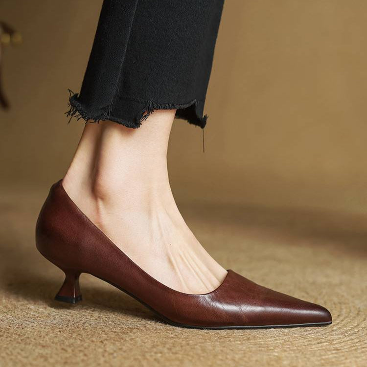 Camila - Zapatos de tacón bajo de mujer